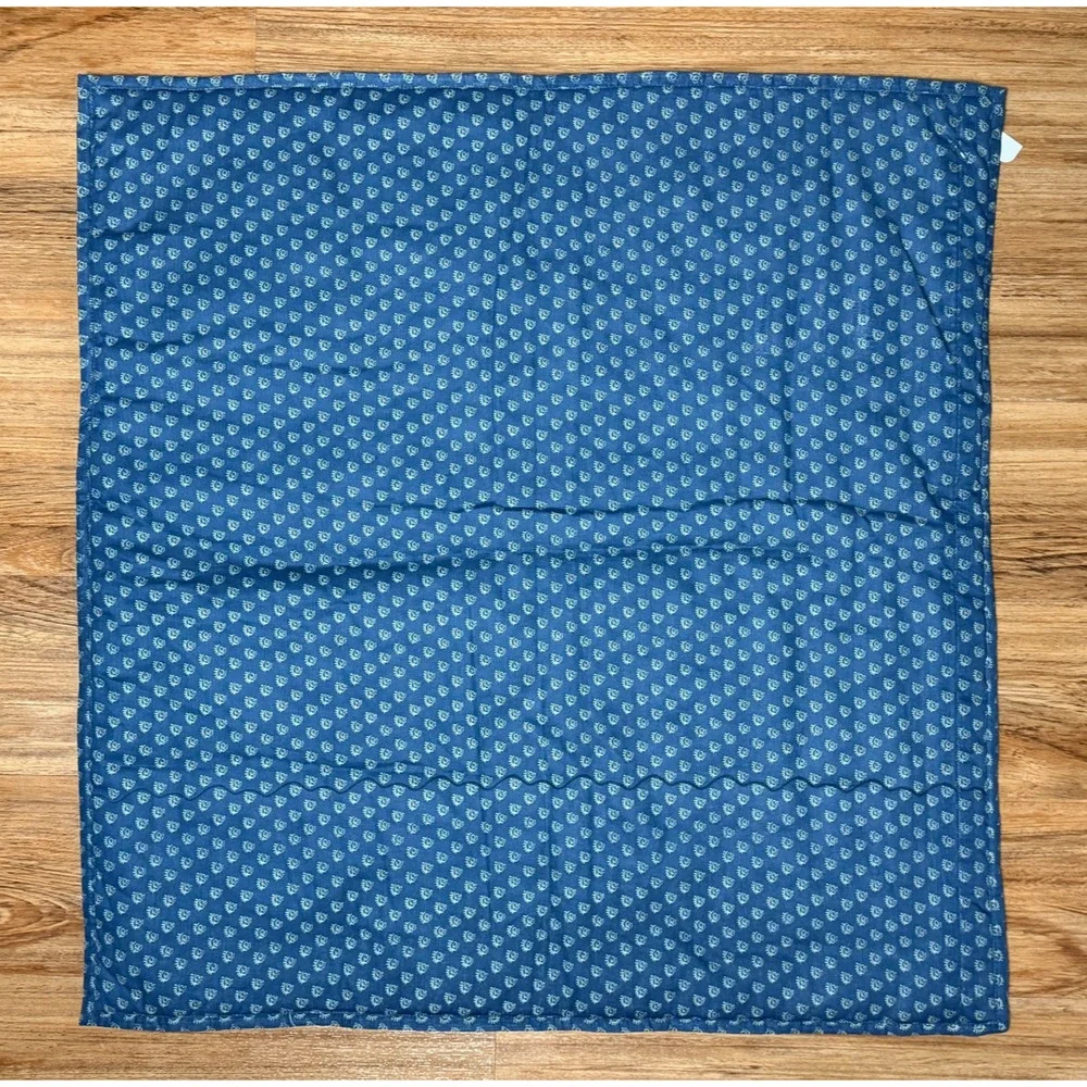 Pottery Barn Grayson Reversible Patchwork Quilted Euro Sham 26x26 Sample